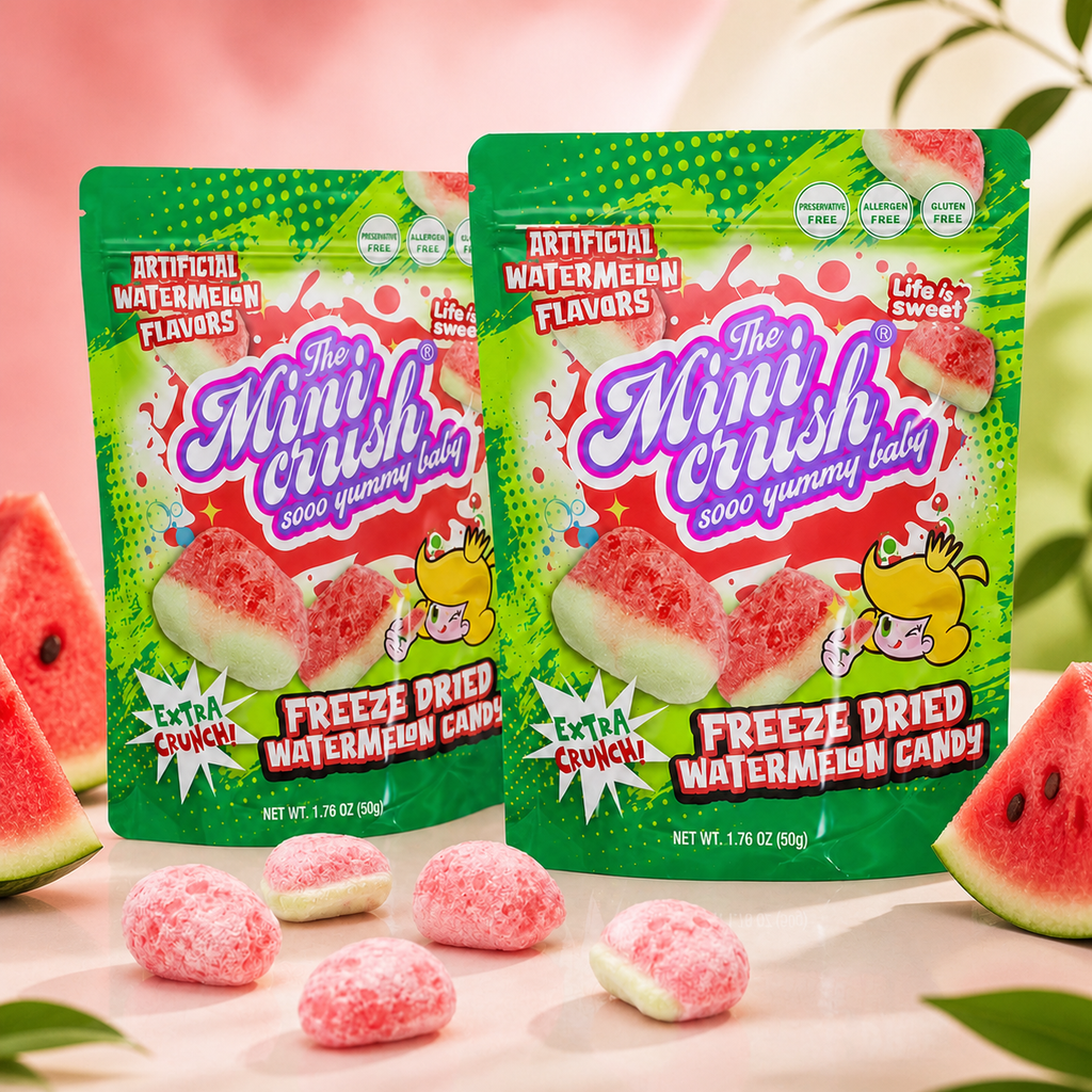MiniCrush Freeze-Dried Watermelon Candy – 2 × 1.76 oz Bags