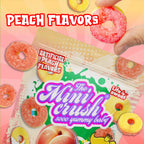 Freeze Dried Peach Ring Candy (2 pack)-healthy snacks, delicious and crunchy fruit candies, perfect for small snacks anytime and anywhere, sweet snacks, Delicious choice for grape lovers