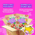 Freeze Dried Peach Ring Candy (2 pack)-healthy snacks, delicious and crunchy fruit candies, perfect for small snacks anytime and anywhere, sweet snacks, Delicious choice for grape lovers