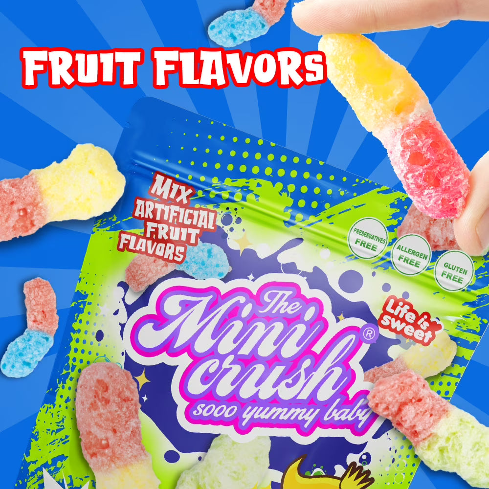 Pack of 2 - Gummy Worms - Unique Freeze Dried Candies - 3.52 oz