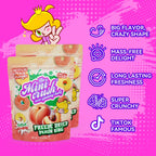 Freeze Dried Peach Ring Candy (2 pack)-healthy snacks, delicious and crunchy fruit candies, perfect for small snacks anytime and anywhere, sweet snacks, Delicious choice for grape lovers