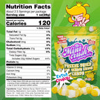 Freeze Dried Sour Lemon Crunchy Candy - 5.36 oz Unique Candies Delight Crunchy Treat Snack Gift Sour Heads Citrus