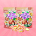 Freeze Dried Peach Ring Candy (2 pack)-healthy snacks, delicious and crunchy fruit candies, perfect for small snacks anytime 
