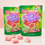MiniCrush freeze-dried watermelon candy in two 1.76 oz resealable bags