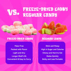 Freeze-Dried Watermelon Candy Snacks- Crispy& Fruity Candy,2-Pack Resealable Bags | Perfect Holiday Gifts &Party Favors -MINICRUSH