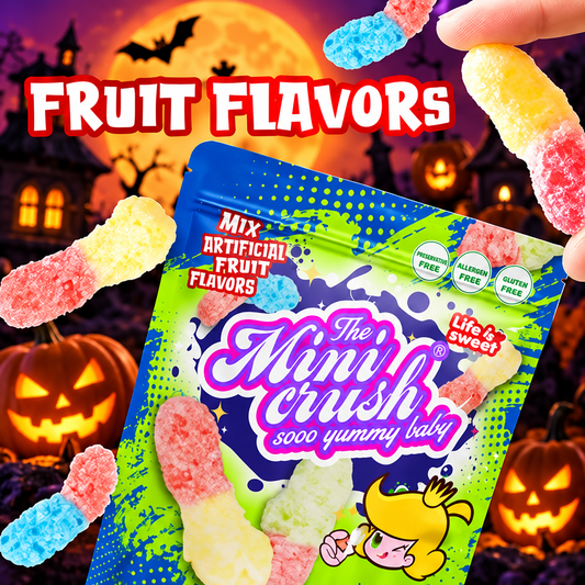 MiniCrush Freeze-Dried Gummy Worm Candy – 2 × 1.76 oz Bags