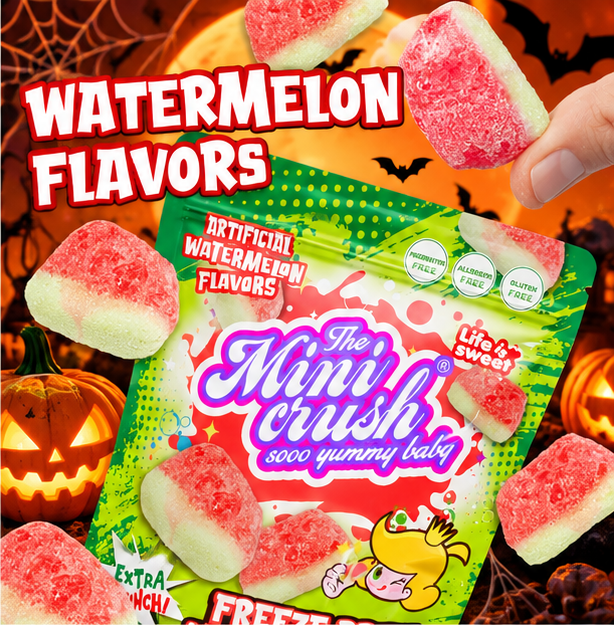 MiniCrush Freeze-Dried Watermelon Candy – 2 × 1.76 oz Bags