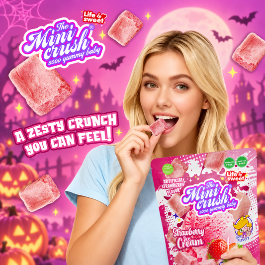 MiniCrush Freeze-Dried Strawberry Ice Cream Candy – 2 × 0.88 oz Bags