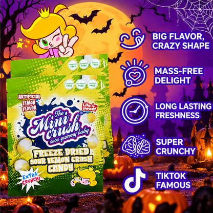MiniCrush Freeze-Dried Sour Lemon Candy – 2 × 2.68 oz Bags