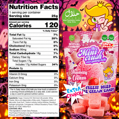 MiniCrush Freeze-Dried Strawberry Ice Cream Candy – 2 × 0.88 oz Bags