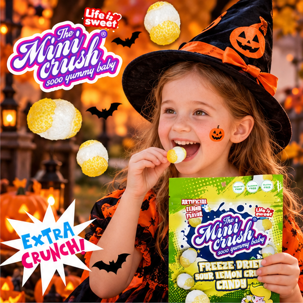 MiniCrush Freeze-Dried Sour Lemon Candy – 2 × 2.68 oz Bags
