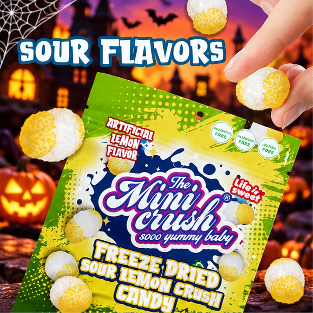 MiniCrush Freeze-Dried Sour Lemon Candy – 2 × 2.68 oz Bags