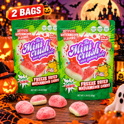 MiniCrush Freeze-Dried Watermelon Candy – 2 × 1.76 oz Bags