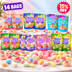 MiniCrush 7-Flavor Freeze-Dried Candy Variety Pack – 14 Bags