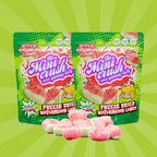 Freeze Dried Candy - 5 Flavors Variety Pack Crunchy Peach Rings, Watermelon, Puffs, Worms, Burger Candy - 1.7oz Each, Sweet T