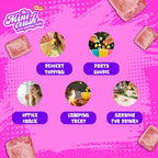 Minicrush Freeze Dried Strawberry Ice Cream Bites, No-Melt Crunchy Creamy Ice Cream Snack, Shelf-Stable Treat for Travel, Camping, and Lunchboxes
