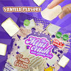 Minicrush Freeze Dried Vanilla Ice Cream Bites, Extra Crunchy Melt-in-Your-Mouth Ice Cream Snack, Resealable Box Pack, 50g